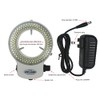 Generic LED-144W-ZK White Adjustable 144 LED Ring Light Illuminator for
