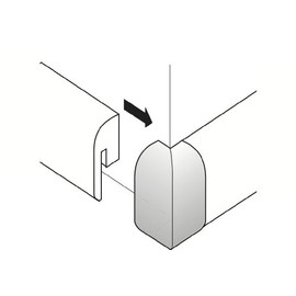 Parador SL 2 External Corners for Type 2 Aluminium Look
