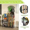 keomaisyto Garden Tool Organizer with Basket, 3 Tier Yard Tool