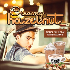 Gosh That's Good! Brand™ Creamy Hazelnut Flavor Powder - Great For Espresso Drinks, Hot, Iced, Blended, Smoothies - Lactose-Free and Versatile 3Ib. Bag