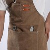 Chef's apron, men's and women's canvas apron with 3 pockets