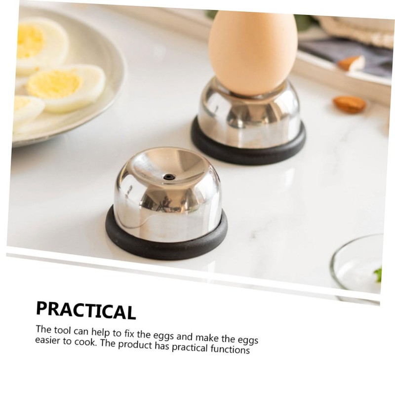 Ipetboom Stainless Steel Egg Pricker Tool Kitchen Egg Holder for