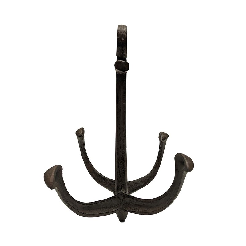 Large Metal Boat Anchor Rustic Sailboat Cast Iron Nautical Living