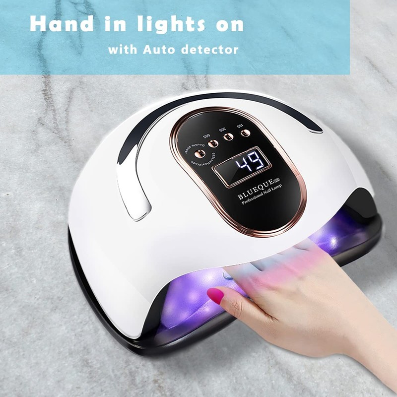 zalati Nail Lamp 168W LED UV Light with 4 Timers