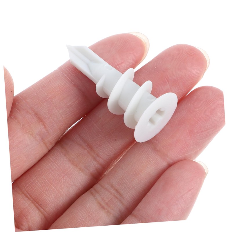 ULTECHNOVO 20pcs Plasterboard Expansion Tubes Plastic Fixing for Easy Wall