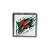 Bangladesh Flag Artistic Slate Coaster with Unique Design, for Home