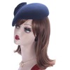 Lawliet Teardrop Women Wool Felt Fascinator Hat Flower Tam Beret