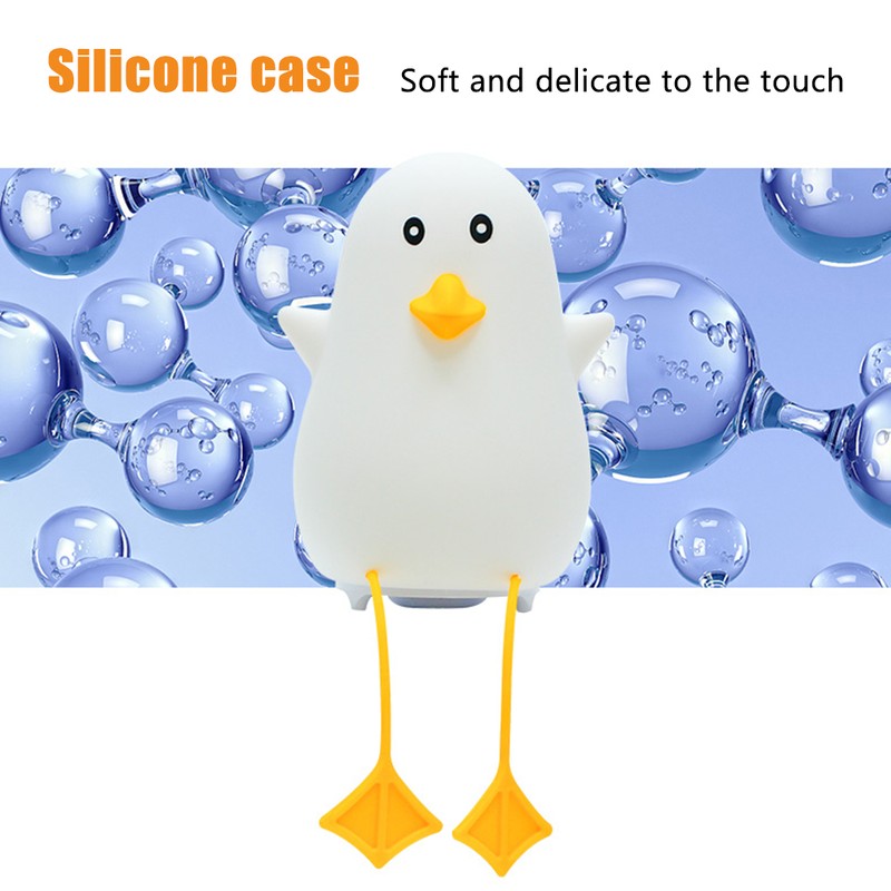Duckling Night Light Sleep LED Light Night Lamp Soft Silicone