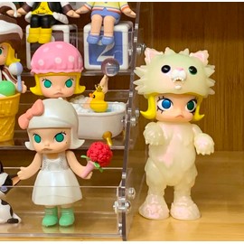 kunghei Acrylic Tabletop Storage Shelf for Collection & Retail Display Action Figures, Perfume or Lipstick Nail Polish, Home Countertop Organizer or Boutiques Store Display Stand