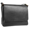 Cluty Women's Shoulder Bag Black Genuine Leather 019283, black
