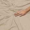 Oxford Homeware Beige Single Fitted Sheets -100% Brushed Microfibre 1800