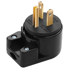 CERRXIAN NEMA 6-20P 20A 250V AC Plug, Right Angle 6-20P 3 Pole Rotatable Connector, USA Canada 20A 250V USA 3Pin AC DIY Adapter