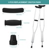 6 Pcs Heavy Duty Crutch Pad Set Padding for Walking