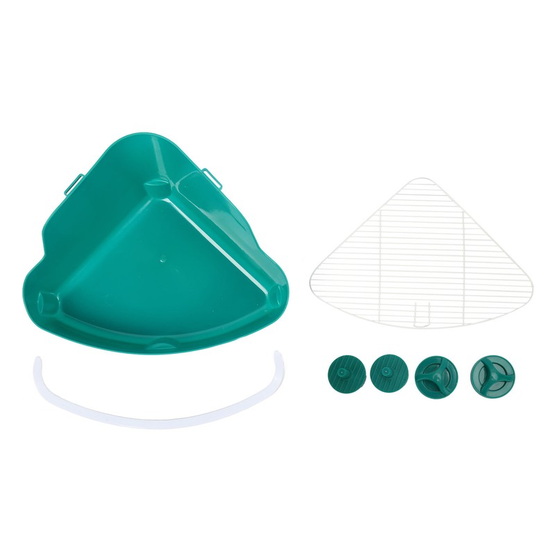 Small Animal Litter Box Fanshaped Rabbit Corner Toilet Box Potty