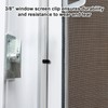 25pcs 3/8in Nylon Window Screen Clips with Screws, Durable Secure
