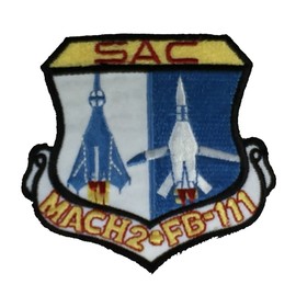 USAF Strategic AIR Command MACH 2 + FB-111 Patch - Color - Veteran Owned Business
