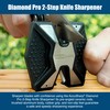 AccuSharp Diamond Pro 2-Step Knife Sharpener, Restores, Hones & Sharpens