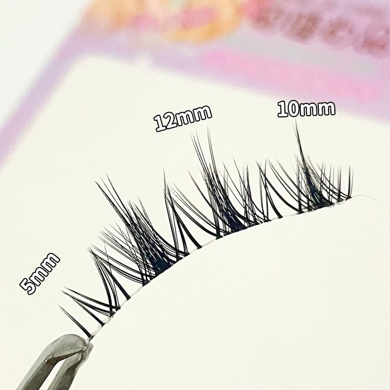 Natural False Eyelashes, 5 Pairs, Popular, Transparent Axis, Soft Core,