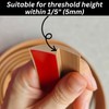 1/5 inch Height Floor Transition Strip, Self Adhesive Carpet Wood