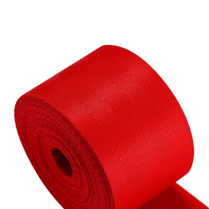 Geartronics Universal Red 3.6m Car Seat Belt Webbing 3 Point
