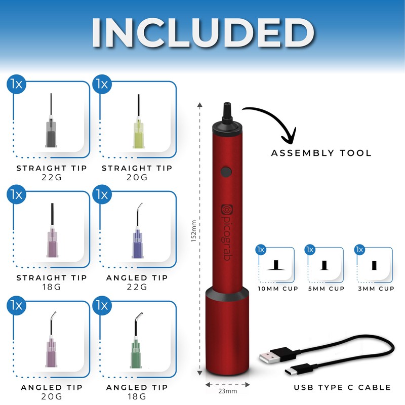 Rechargeable ESD Vacuum Pickup Tool for IC Component Placement and