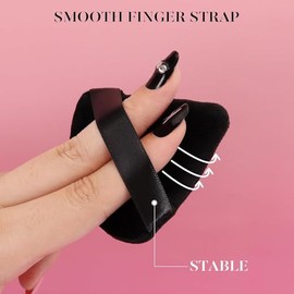 BEAKEY Herramienta de maquillaje para base suelta y cosmética, 12 piezas, color negro