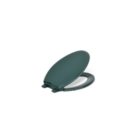 KOHLER 4733-RL-17 Glenbury ReadyLatch Quiet Close Elongated Toilet Seat, Soft Close Toilet Seats, Teal