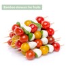 12" Natural Bamboo Wood Barbecue Skewers for Kabob, Appetizer, Fruit,