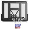 Soozier Wall Mounted Basketball Hoop, Reinforced Shatter Resistant 43" Backboard