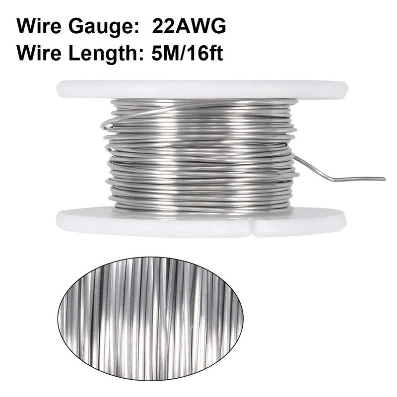 sourcing map 0.6 mm 22AWG Heating Resistance Cable Nichrome Wires