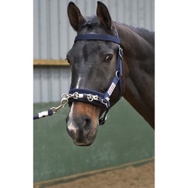 Whitaker Unisex's Cavesson Lunge Navy Cob, Blue