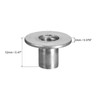 uxcell M8 T-Nuts, 12pcs Carbon Steel Tee Nuts, Round Base