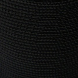 Army Military Paracord Reel 3mm Basha Tent Bivi Camping Guy Rope Para Cord (Black, 15ft)