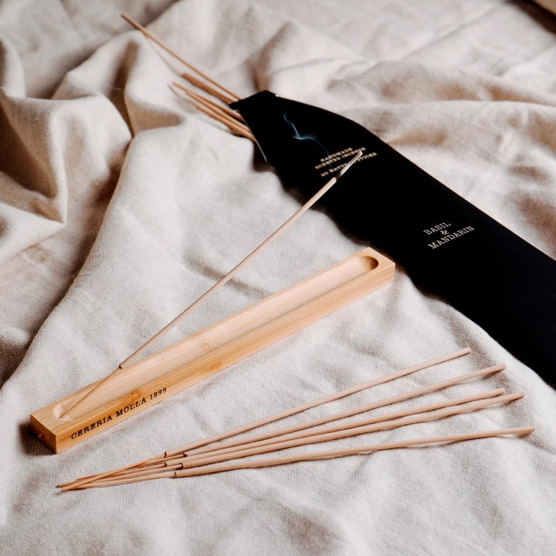 Cereria Molla Basil & Mandarin Incense Sticks, Set of 20