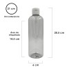 Xena Envase Para Gel Antibacterial 500 Ml Boston Tapa Flip