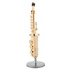 Saxophone Model, 14cm Miniature Alto Saxophone Replica with Stand and