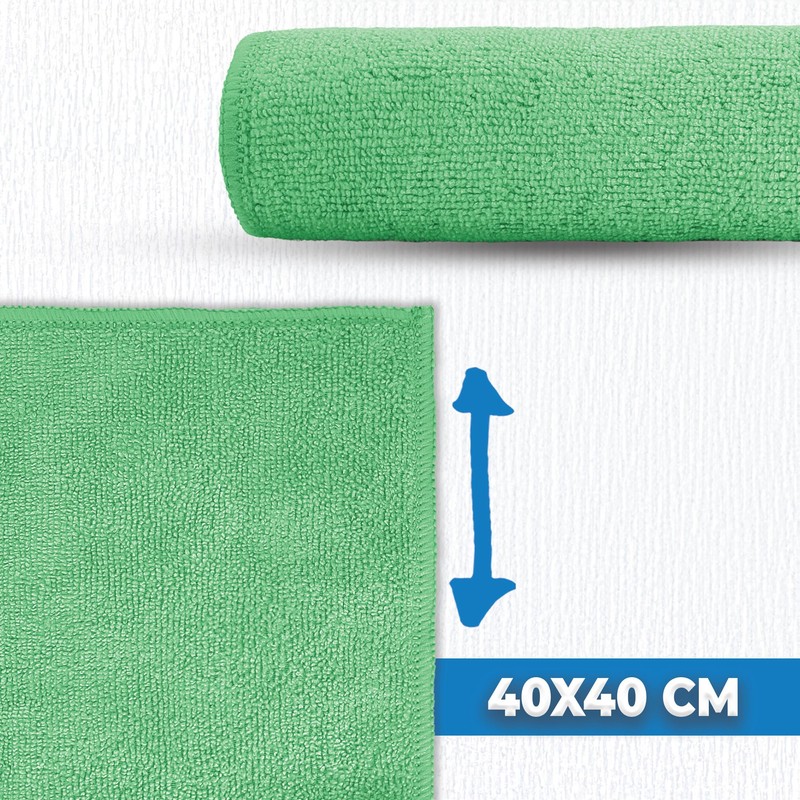 limpando 10 x Microfibre Cloths - 40 x 40 cm