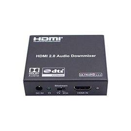U9 ViewHD Latest HDMI v2.0 Audio Extractor with Built-in DD/DTS 5.1CH to Stereo Decoder | 4K@60Hz HDR Dolby Vision | HDCP 2.2 | Model: U9-HADX