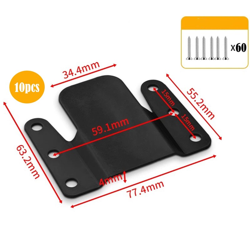 Sofa Connector Bracket Hardware Set, Durable 10 Piece Sofa Connection
