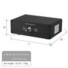 2(1)-in-1(2)-Out Speaker Amplifier Switcher Stereo Home Audio Selector Passive Switch