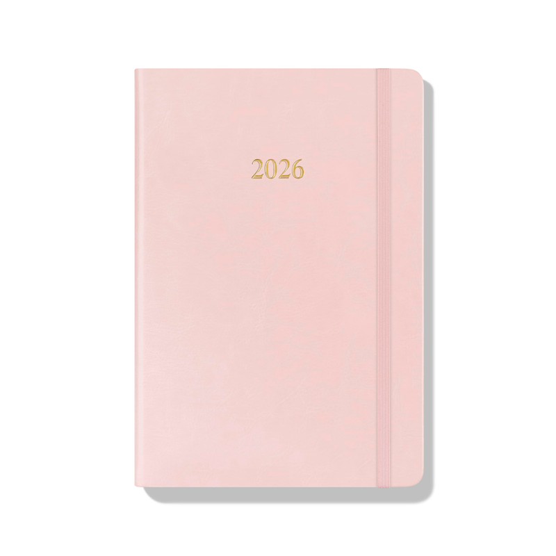 Wykeham's Executive 2026 Daily Journal Planner – Customization Available (Rose,