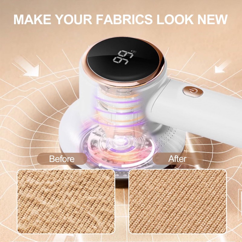 Fabric Shaver Lint Remover for Clothes with 2 Speeds, Digital