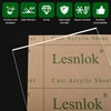 Lesnlok 16 x 16 Acrylic Sheet 1/4 inch Thick 6mm