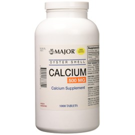 Oyster Shell Calcium Tablets, 500mg, 1000ct