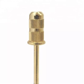 N/A Gold Mandrel Bit For Electric Nail File Acrylic UV Gel 3/32" x 4 pcs