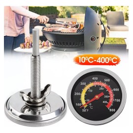 Termómetro Para Horno Asador Parrilla 10°c A 400°c 2 Piezas Color Negro