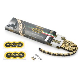 Regina 14980 Daytona Motorcycle Gold Chain with Clip Joint 420-110 Link, Ape 50, etc
