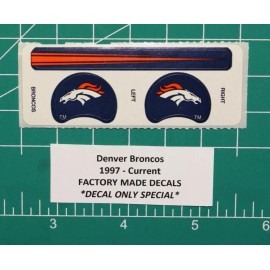 1997 - Current FACTORY OPI DECALS Denver Broncos DIECUT Gumball Football Helmets