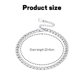 FMYODWU Anklets for Women, Petite Layered Waterproof Anklet for Women, Adjustable, Anklet Set Rope Link Beach Anklet for Women