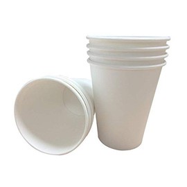 We Can Source It Ltd - 8oz Single Wall White Paper Cups - Great for Tea, Coffee, Cappuccino, Hot Drinks - Eco-Friendly Drinkware 100% Biodegradable Compostable Recyclable - 1000 Pack